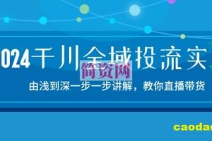 2024千川全域投流精品实操：由谈到深一步一步讲解，教你直播带货-15节