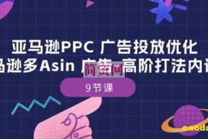 亚马逊PPC 广告投放优化：亚马逊多Asin 广告-高阶打法内训班-9节课