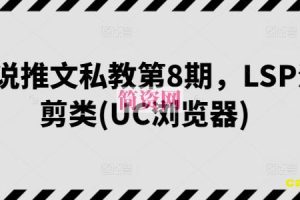 小说推文私教第8期，LSP混剪类(UC浏览器)