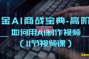 掘金AI商战宝典-高阶班：如何用AI制作视频(11节视频课)