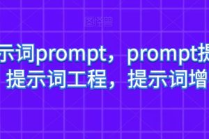 AI提示词prompt，prompt提示词，提示词工程，提示词增强