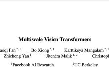 MViT:性能杠杠的多尺度ViT | ICCV 2021-小狮博客