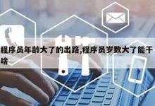 程序员的“中年危机”：40岁以后的出路在哪里？-小狮博客