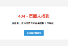 404 是什么意思？常见404代码示例-小狮博客