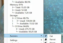 RunCat 竟然要 139MB？我用纯 C 仅花了100KB 就实现了，还支持直接使用表情包gif/webp-小狮博客
